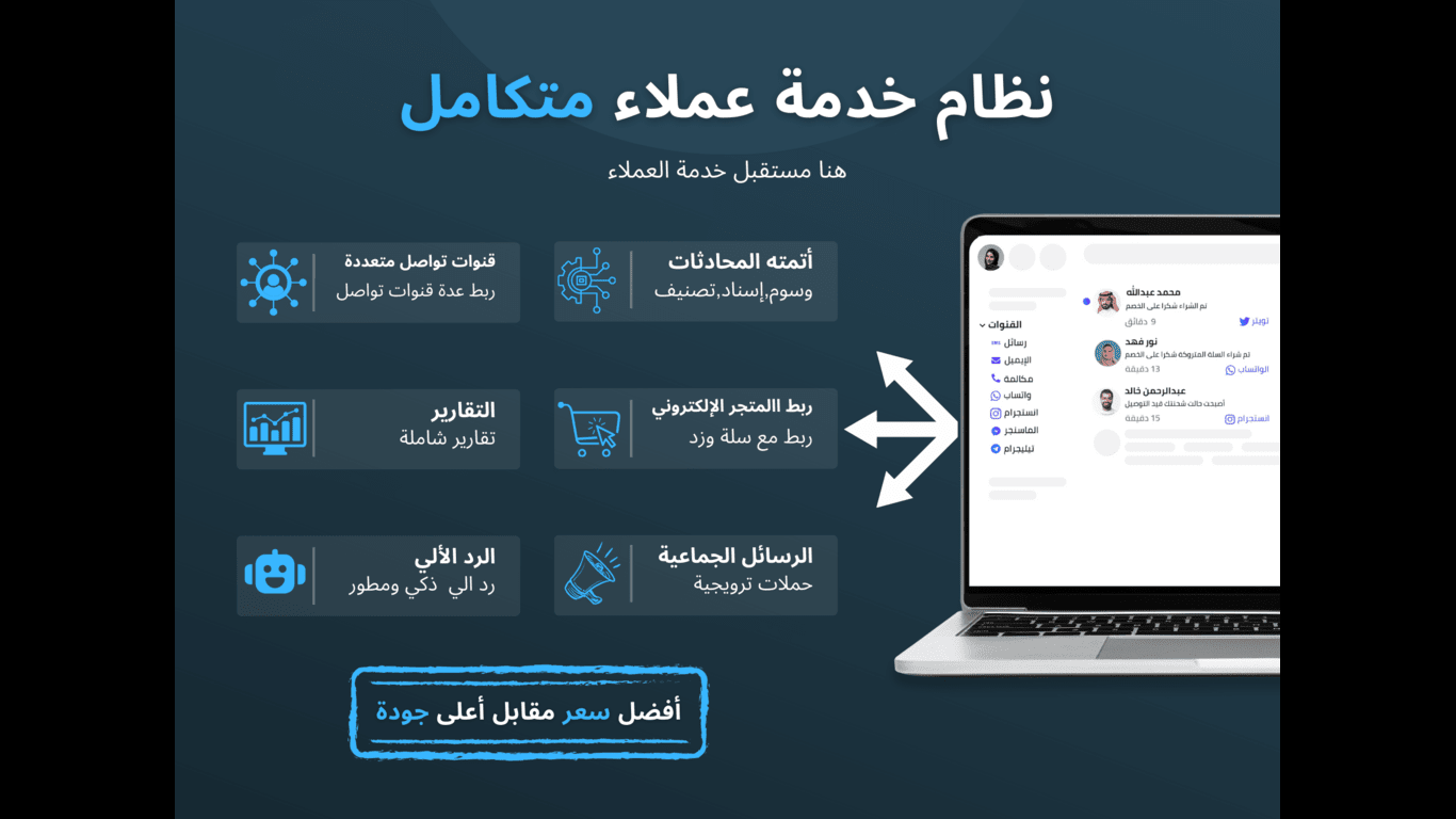 التسويق الألي عبر الواتساب سوشيال بوت